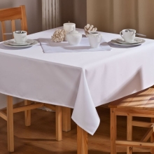 Obrus plamoodporny Aurora O1 ecru, prostokątny