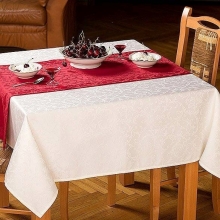 Obrus plamoodporny Ares O1 bordowy, prostokątny