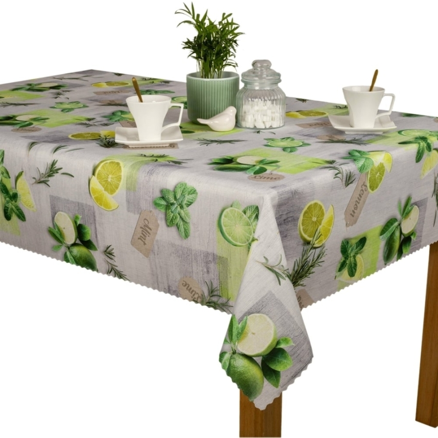 Obrus plamoodporny Minos DPN E11467-101 U3 cytryny, prostokątny