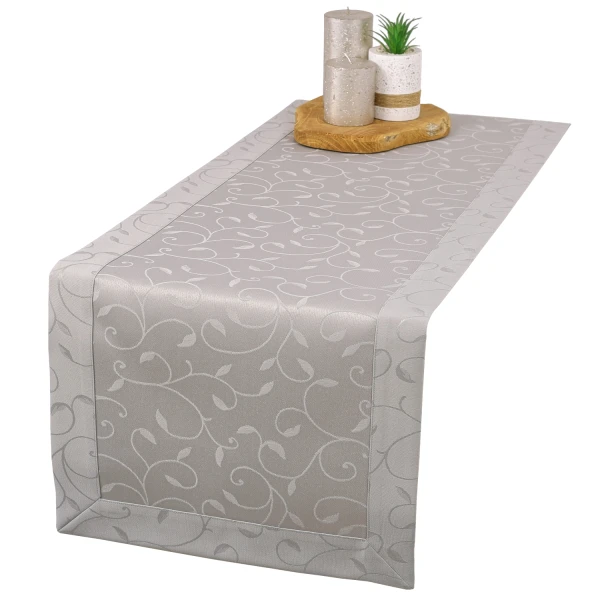 Bieżnik plamoodporny Dafne szary (3267) O5