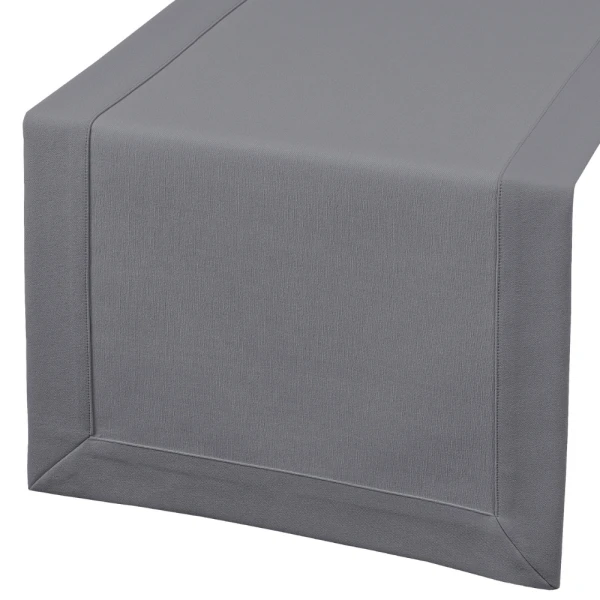 Bieżnik plamoodporny Maxima ciemnoszary (6715) z mankietem 