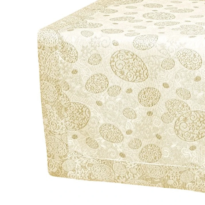 Bieżnik wielkanocny plamoodporny Złote Pisanki