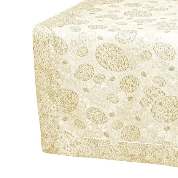 Bieżnik wielkanocny plamoodporny Złote Pisanki