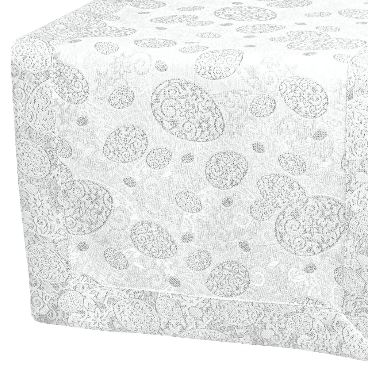 Bieżnik wielkanocny Srebrne Pisanki