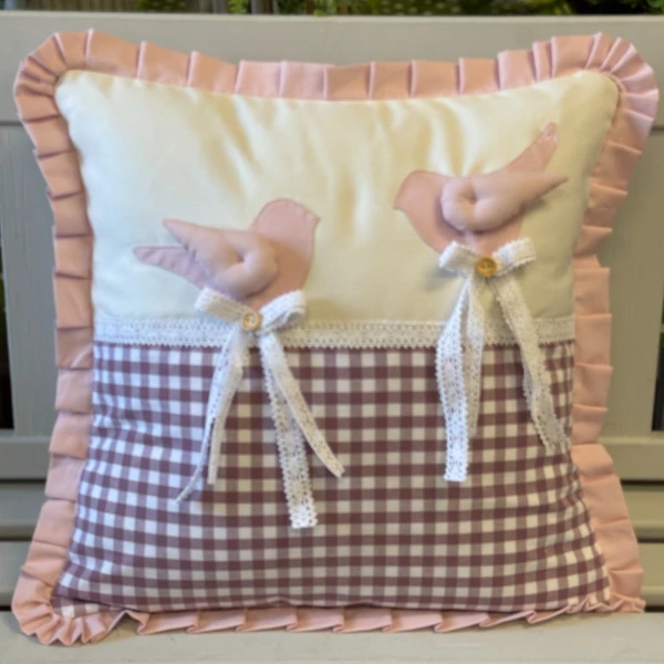 Poszewka Różowe Ptaszki