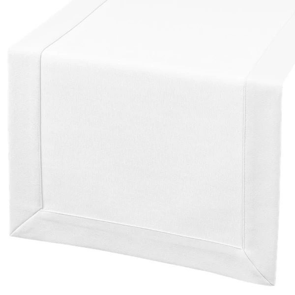 Bieżnik plamoodporny Maxima biały (1000) z mankietem O5 40