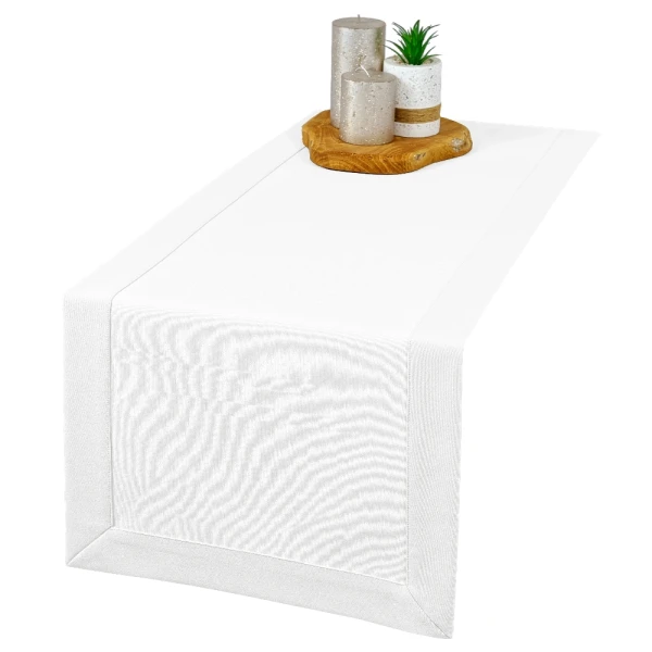 Bieżnik plamoodporny Maxima biały (1000) z mankietem O5 40