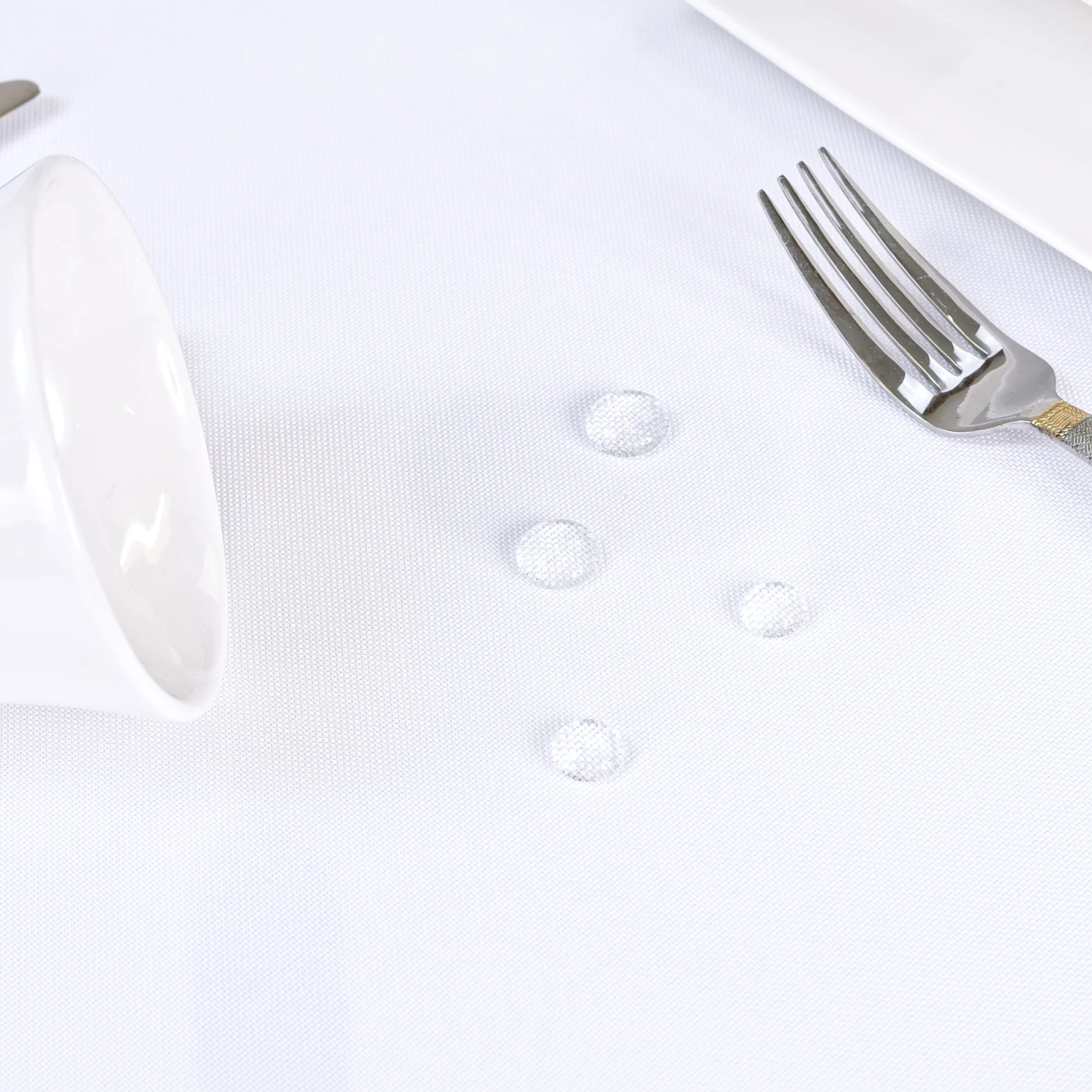 Obrus gastronomiczny plamoodporny biały gładki - Simon